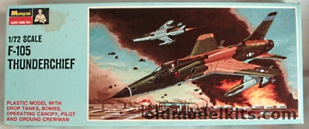 Monogram 1/72 Republic F-105D - Blue Box Issue, PA149-100 plastic model kit